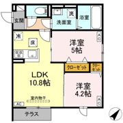 セレスティア南田中の間取り画像