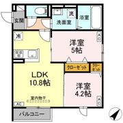 セレスティア南田中の間取り画像