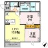 セレスティア南田中の間取り画像