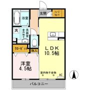 ラフィネ千木の間取り画像
