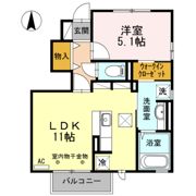 ハピネス高田 Bの間取り画像