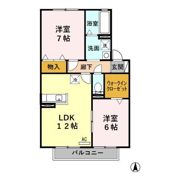 セジュールオリオン Cの間取り画像