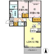 シャンポールさい D棟の間取り画像