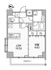 ･LUNIQ錦糸町の間取り画像