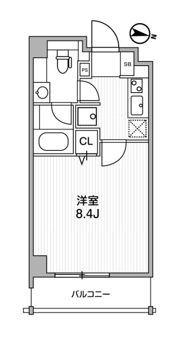 ･LUNIQ錦糸町の間取り画像