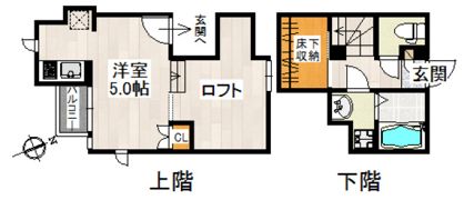 CB八潮ノワールの間取り画像