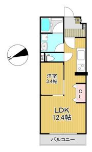 ピア旭町の間取り画像