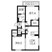 licorice A棟 Aの間取り画像