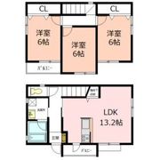 クーボライト諏訪町B棟の間取り画像