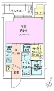 門前仲町レジデンス弐番館の間取り画像
