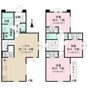 杉並区桃井1丁目戸建賃貸の間取り画像