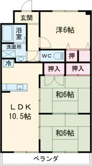 セキレイマンション大川の間取り画像