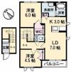 セントアイランド B棟の間取り画像
