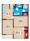 石川アパートの間取り画像