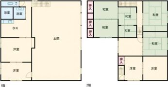 豊田市市木町貸家の間取り画像
