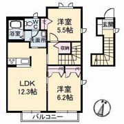 エピナール F棟の間取り画像