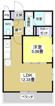 ゼフィールの間取り画像