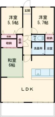 ハウステンボスヒルズⅠの間取り画像