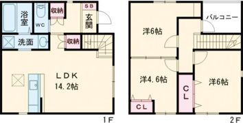 サンラプロ折尾西 A棟の間取り画像