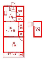 b’CASA本厚木Ⅲre-bornの間取り画像