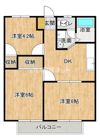 ハイツ待夢Bの間取り画像