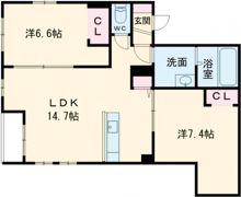 ブルーヒルトの間取り画像