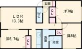 なごみハウス新富Ⅱの間取り画像