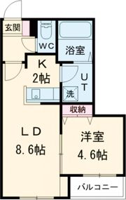 PERFECT PARTNER RESIDENCE A棟の間取り画像