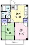 コーポ中岡の間取り画像