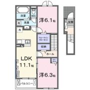 ローズ ブランシュの間取り画像