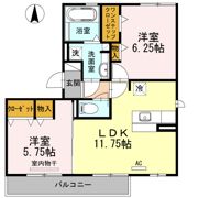 ハロディアの間取り画像