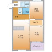 ハートフル クレアの間取り画像