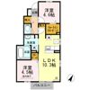 Casa Felice B棟の間取り画像
