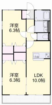 ボヌール関 Aの間取り画像