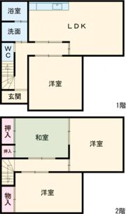 豊郷町戸建ての間取り画像