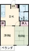 寿ハイツBの間取り画像
