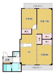 アーバンハイツ金毘羅の間取り画像