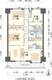 Hokulea Sendai（ホクレア仙台）の間取り画像