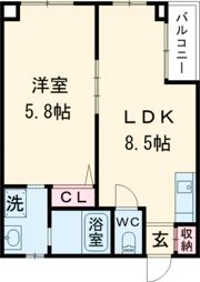 中天マンションの間取り画像