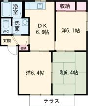 スカイヴィレッジFの間取り画像
