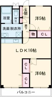 ハイムあじさいの間取り画像