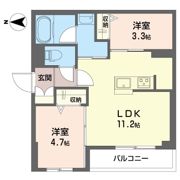 ビスタリエ南花畑の間取り画像