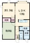ハイツ深田6の間取り画像
