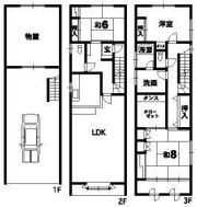 佐古八番町戸建の間取り画像