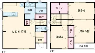 グランツA棟の間取り画像