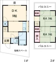 伊丹市大野2-86貸家の間取り画像