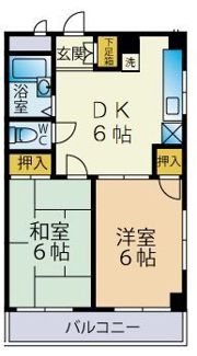フラット矢作の間取り画像