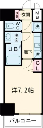 プレサンス三宮ポルトの間取り画像
