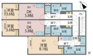 カインドネス狭山ヶ丘の間取り画像