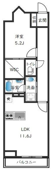 ベルジューレ越谷の間取り画像